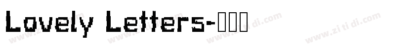 Lovely Letters字体转换